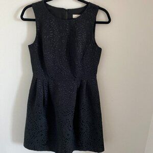 LOFT Mini Dress Jacquard Paisley Fit Flare style 347063 Sz 4